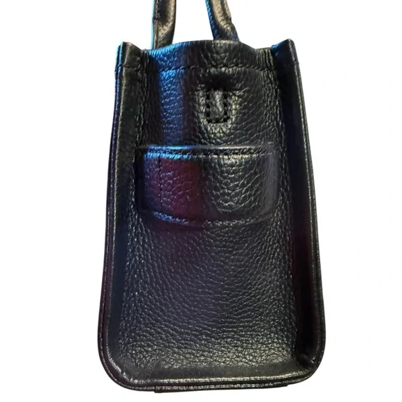 Marc Jacobs Black Leather The Tote Bag Crossbody Bag - Picture 13 of 15